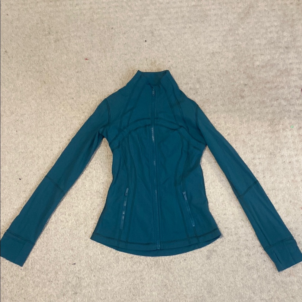 Lululemon Athletica Blue Utility Jacket with Mock Neck, basically brand new
